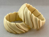 LG54 pr faux ivory lucite bangles